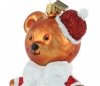 szklana bombka niedźwiadek / ExArte Nikolaus 12cm Christbaumkugel Teddybär 